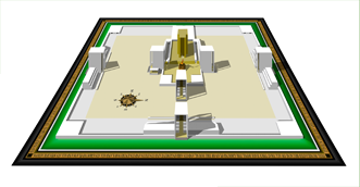 Ezekiel's temple 3D ground plan